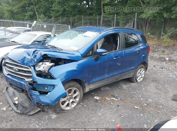 MAJ6S3GL7LC354936 2020 FORD ECOSPORT Blue წინა მარცხენა ხედი სამი მეოთხედიდან