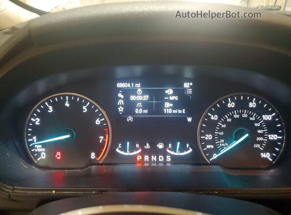 MAJ6S3GL8KC286838 2019 FORD ECOSPORT Silver Instrument cluster view