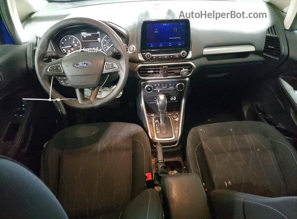 MAJ6S3GL8MC402378 2021 FORD ECOSPORT Blue Вид панелі приладів