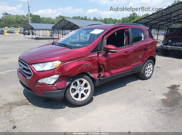 MAJ6S3GL9LC368806 2020 FORD ECOSPORT Red წინა მარცხენა ხედი სამი მეოთხედიდან