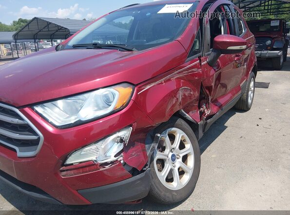 MAJ6S3GL9LC368806 2020 FORD ECOSPORT Red წინა ხედი