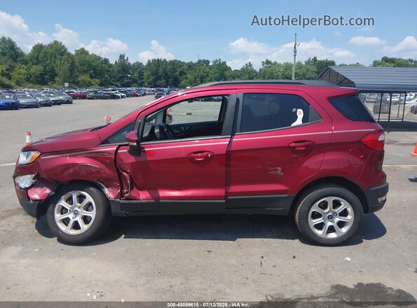 MAJ6S3GL9LC368806 2020 FORD ECOSPORT Red უკანა სალონის ხედი
