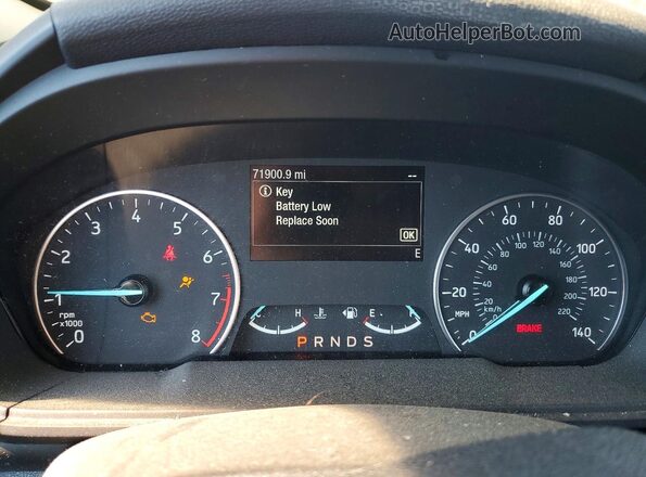 MAJ6S3GL9MC404835 2021 FORD ECOSPORT White Vista del cuadro de instrumentos