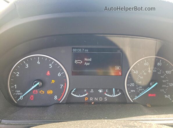 MAJ6S3GL9MC405838 2021 FORD ECOSPORT Blue Вид щитка приладів