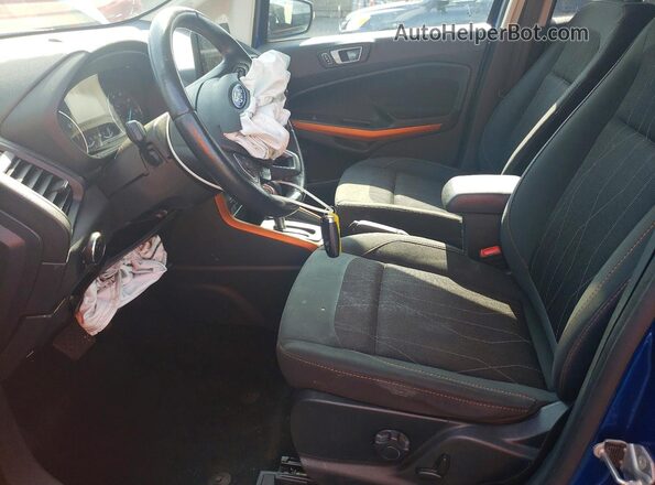 MAJ6S3GL9MC405838 2021 FORD ECOSPORT Blue Вид салону спереду