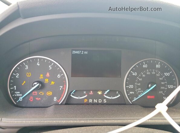MAJ6S3GL9NC471291 2022 FORD ECOSPORT Gray Вид щитка приладів