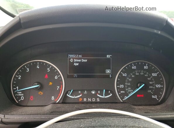 MAJ6S3GLXLC313152 2020 FORD ECOSPORT Black Instrument cluster view