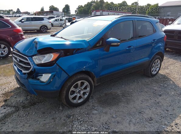 MAJ6S3GLXLC344210 2020 FORD ECOSPORT Blue Vista tres cuartos delantera izquierda