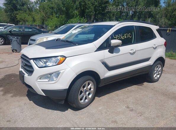 MAJ6S3GLXMC396258 2021 FORD ECOSPORT White Առջևի ձախ երեք քառորդ տեսարան