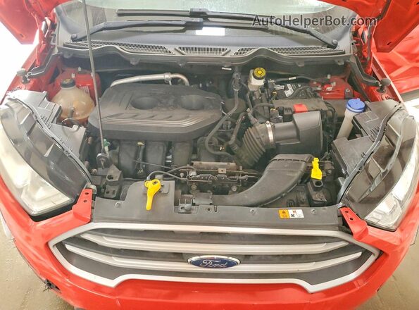 MAJ6S3GLXMC423216 2021 FORD ECOSPORT Red ძრავის განყოფილების ხედი