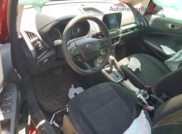 MAJ6S3GLXNC463667 2022 FORD ECOSPORT Красный Вид панели приборов