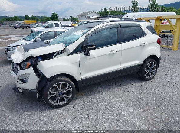 MAJ6S3JL0LC339218 2020 FORD ECOSPORT White წინა მარცხენა ხედი სამი მეოთხედიდან