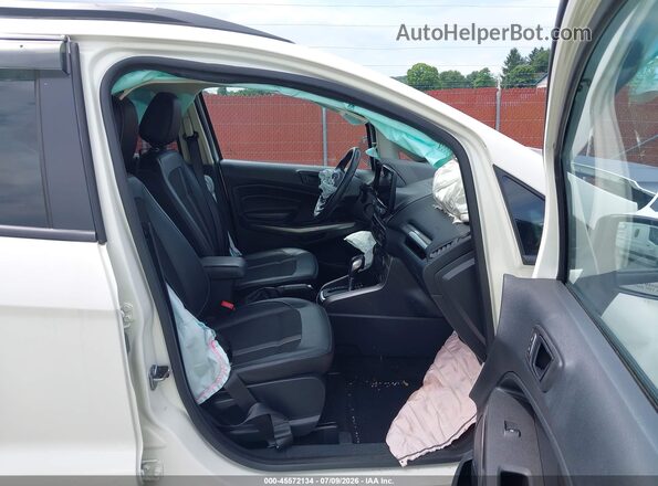MAJ6S3JL0LC339218 2020 FORD ECOSPORT White წინა სალონის ხედი
