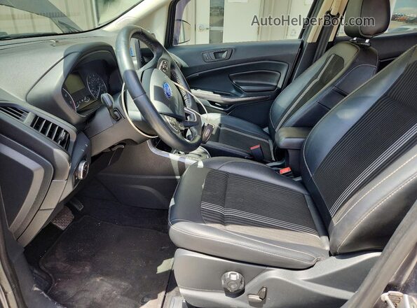 MAJ6S3JL3KC284150 2019 FORD ECOSPORT Gray Widok wnętrza z przodu