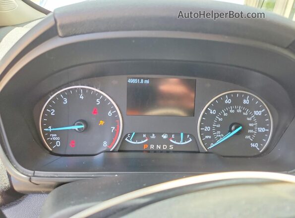 MAJ6S3JL3KC284150 2019 FORD ECOSPORT Gray Widok zestawu wskaźników