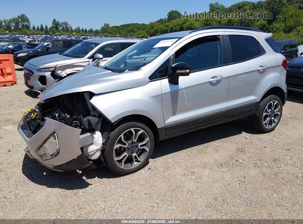 MAJ6S3JL3LC343439 2020 FORD ECOSPORT Silver წინა მარცხენა ხედი სამი მეოთხედიდან