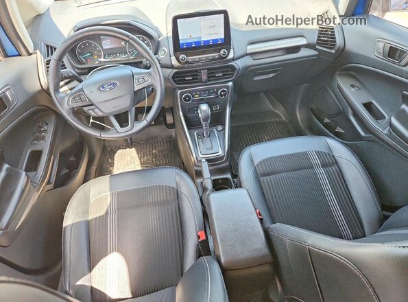 MAJ6S3JL3LC353291 2020 FORD ECOSPORT Blue Widok deski rozdzielczej