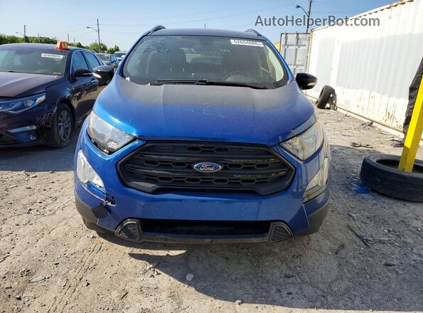 MAJ6S3JL3LC353291 2020 FORD ECOSPORT Blue Widok z przodu