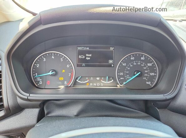 MAJ6S3JL3LC353291 2020 FORD ECOSPORT Blue Widok zestawu wskaźników