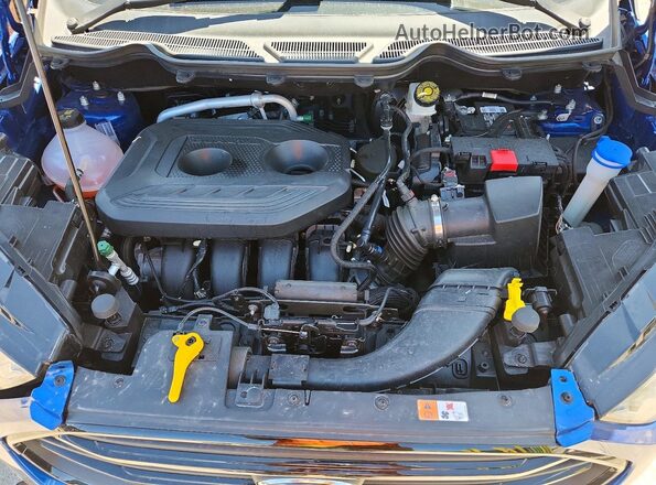 MAJ6S3JL3LC353291 2020 FORD ECOSPORT Blue Widok komory silnika