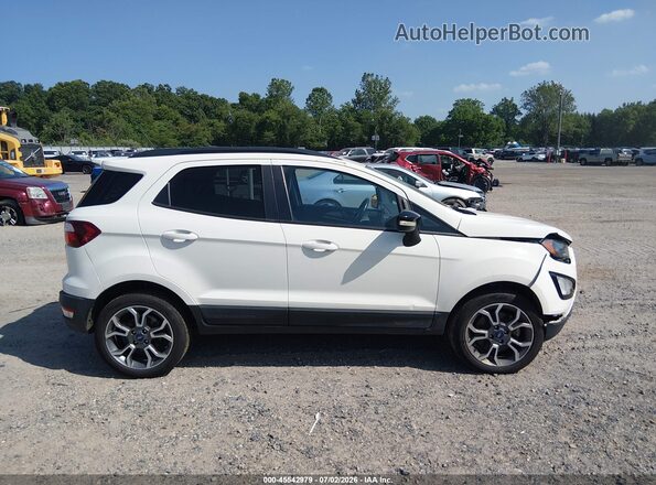 MAJ6S3JL6LC357268 2020 FORD ECOSPORT White Vista del cuadro de instrumentos