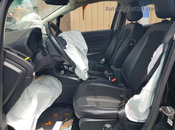 MAJ6S3JL8KC252231 2019 FORD ECOSPORT Black Widok wnętrza z przodu