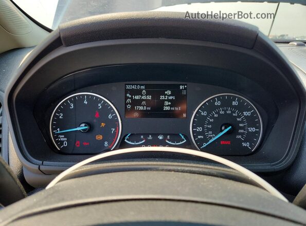 MAJ6S3JL8LC384102 2020 FORD ECOSPORT Gray Widok zestawu wskaźników