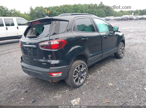 MAJ6S3JL9KC296514 2019 FORD ECOSPORT Black Задня права чверть