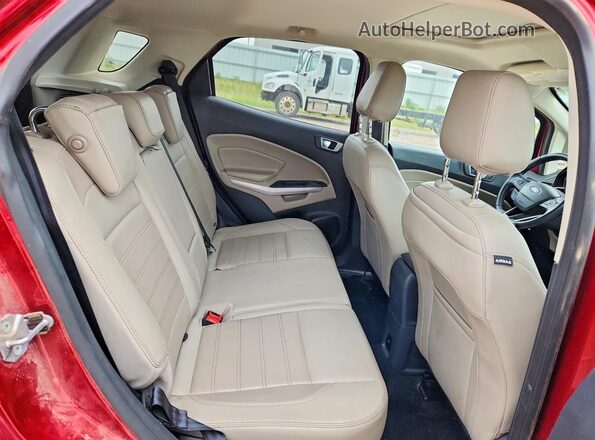 MAJ6S3KL1KC310372 2019 FORD ECOSPORT Red Vista interior trasera