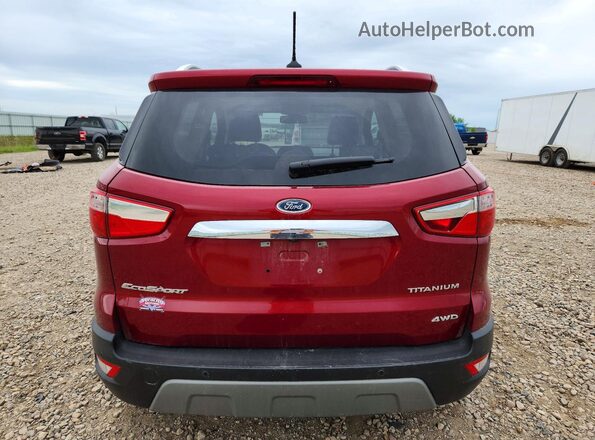 MAJ6S3KL1KC310372 2019 FORD ECOSPORT Red Vista trasera