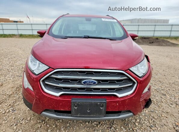 MAJ6S3KL1KC310372 2019 FORD ECOSPORT Red Vista frontal
