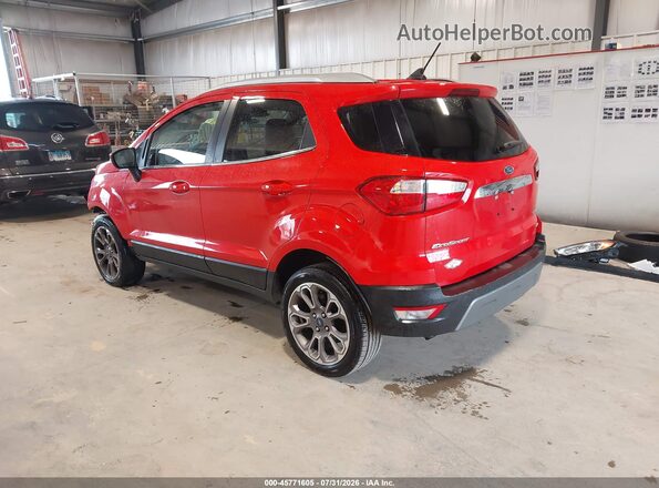 MAJ6S3KL2KC256807 2019 FORD ECOSPORT Красный Задняя левая четверть