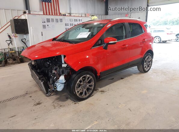 MAJ6S3KL2KC256807 2019 FORD ECOSPORT Красный Передняя левая четверть