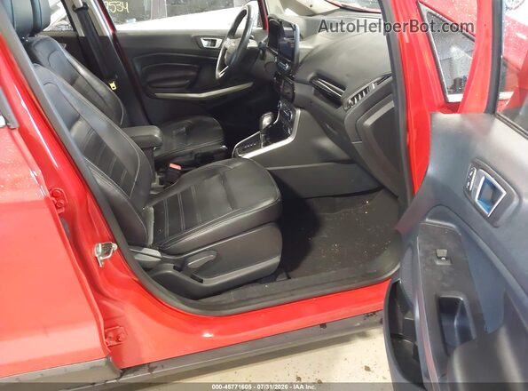 MAJ6S3KL2KC256807 2019 FORD ECOSPORT Красный Вид салона спереди