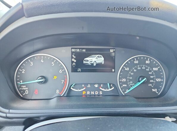 MAJ6S3KL2LC332012 2020 FORD ECOSPORT White Instrument cluster view