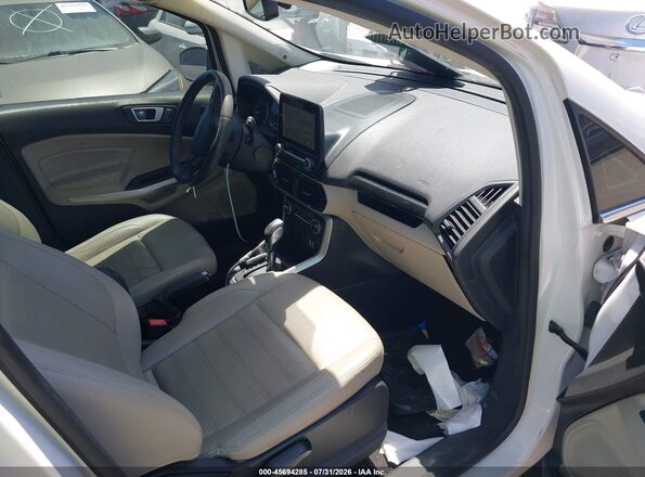 MAJ6S3KL4KC309264 2019 FORD ECOSPORT White Սալոնի դիմացի տեսք