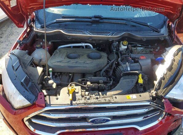 MAJ6S3KL6LC312488 2020 FORD ECOSPORT Maroon ძრავის განყოფილების ხედი