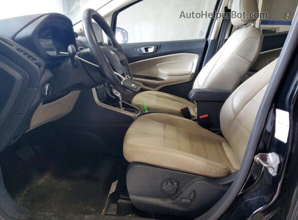 MAJ6S3KL9KC279601 2019 FORD ECOSPORT Black Widok wnętrza z przodu