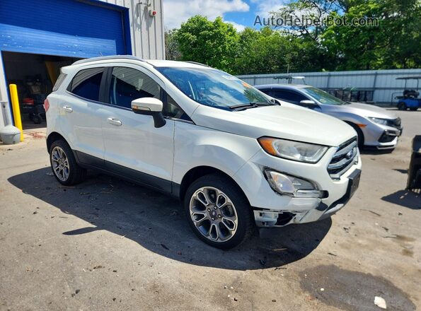 MAJ6S3KL9KC281798 2019 FORD ECOSPORT Белый Передняя правая четверть