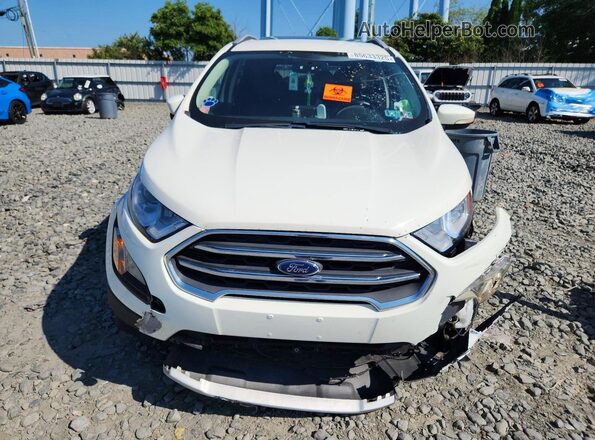 MAJ6S3KL9KC281977 2019 FORD ECOSPORT White Front view