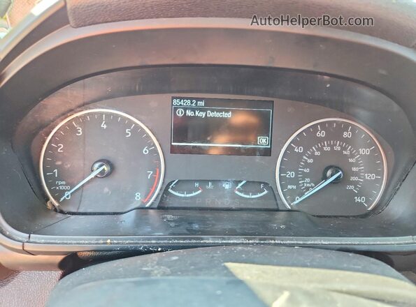 MAJ6S3KL9KC281977 2019 FORD ECOSPORT White Instrument cluster view