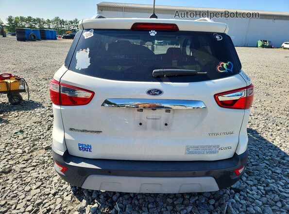 MAJ6S3KL9KC281977 2019 FORD ECOSPORT White Rear view