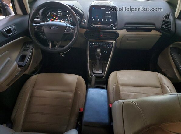 MAJ6S3KL9KC310264 2019 FORD ECOSPORT Белый Вид панели приборов