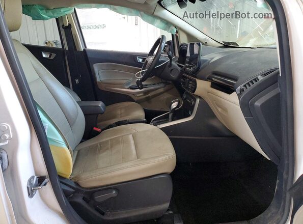 MAJ6S3KL9KC310264 2019 FORD ECOSPORT Белый Вид салона спереди