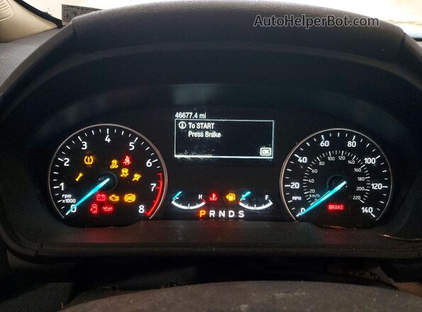 MAJ6S3KL9KC310264 2019 FORD ECOSPORT Белый Вид щитка приборов