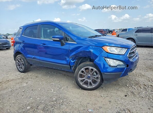 MAJ6S3KL9LC333657 2020 FORD ECOSPORT Синий Передняя правая четверть