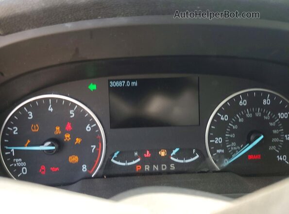 MAJ6S3KL9LC333657 2020 FORD ECOSPORT Синий Вид щитка приборов