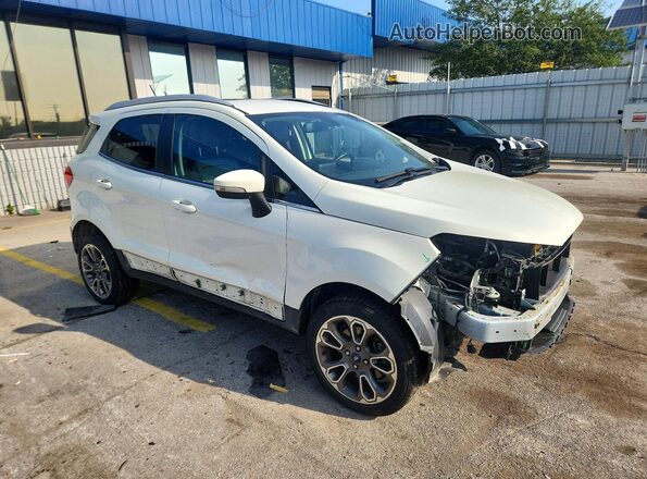 MAJ6S3KL9MC399644 2021 FORD ECOSPORT Белый Передняя правая четверть