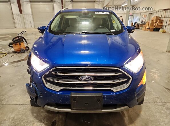 MAJ6S3KLXKC299341 2019 FORD ECOSPORT Blue Widok z przodu