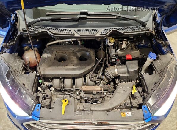 MAJ6S3KLXKC299341 2019 FORD ECOSPORT Blue Widok komory silnika